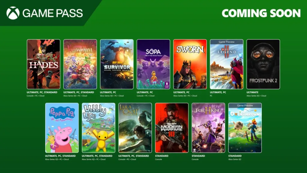 XBOX GAMEPASS EYLÜL AYI OYUNLARI 2025